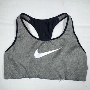 Nike Women’s Victory Shape Grey/Black High Support Sports Bra Non Padded size S